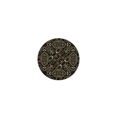 Steam Punk Pattern Print 1  Mini Button Magnet by dflcprints