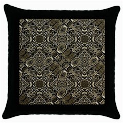 Steam Punk Pattern Print Black Throw Pillow Case by dflcprints