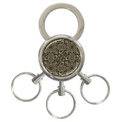 Steam Punk Pattern Print 3-ring Key Chain by dflcprints