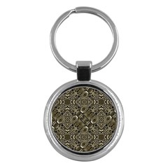 Steam Punk Pattern Print Key Chain (round) by dflcprints