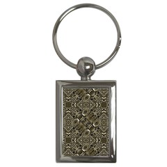 Steam Punk Pattern Print Key Chain (rectangle) by dflcprints