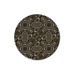 Steam Punk Pattern Print Drink Coasters 4 Pack (round) by dflcprints