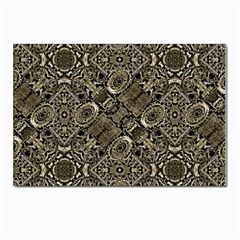 Steam Punk Pattern Print Postcards 5  X 7  (10 Pack) by dflcprints