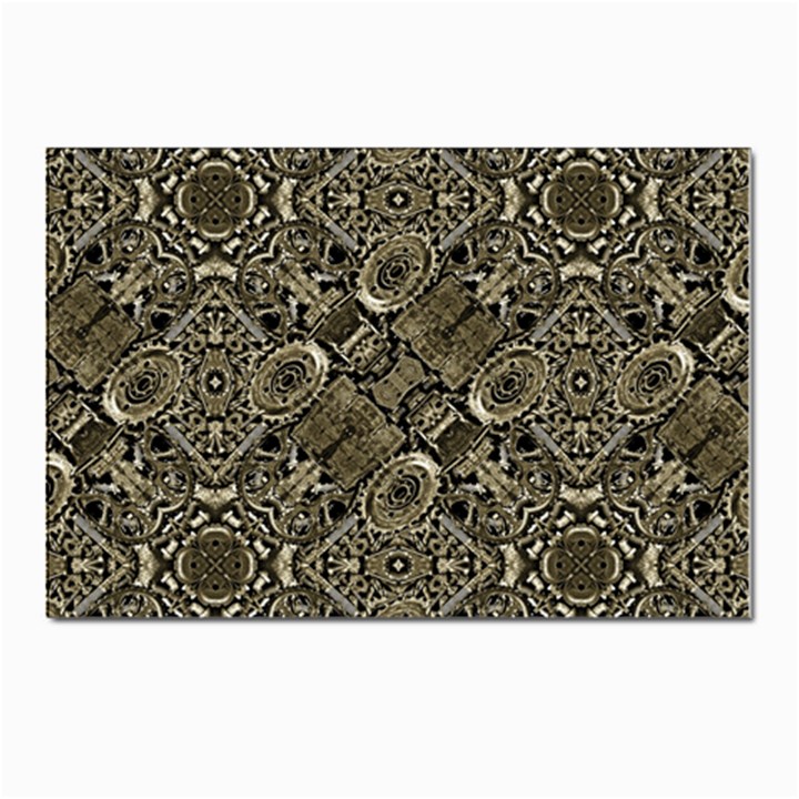 Steam Punk Pattern Print Postcards 5  x 7  (10 Pack)