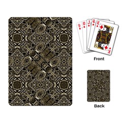 Steam Punk Pattern Print Playing Cards Single Design by dflcprints