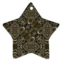 Steam Punk Pattern Print Star Ornament (two Sides) by dflcprints