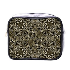 Steam Punk Pattern Print Mini Travel Toiletry Bag (one Side) by dflcprints