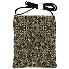 Steam Punk Pattern Print Shoulder Sling Bag