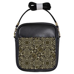 Steam Punk Pattern Print Girl s Sling Bag by dflcprints