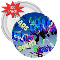 Pure Chaos 3  Button (100 pack)