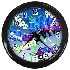 Pure Chaos Wall Clock (Black)