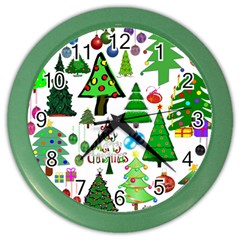 Oh Christmas Tree Wall Clock (Color)