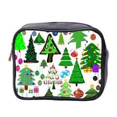 Oh Christmas Tree Mini Travel Toiletry Bag (Two Sides)