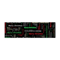 Merry Christmas Typography Art Bumper Sticker by StuffOrSomething