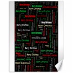 Merry Christmas Typography Art Canvas 18  x 24  (Unframed) 17.8 x23.08  Canvas - 1