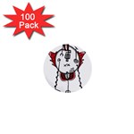 Alien Robot Hand Draw Illustration 1  Mini Button (100 pack) Front