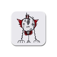 Alien Robot Hand Draw Illustration Drink Coasters 4 Pack (square) by dflcprints