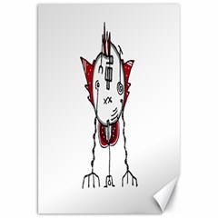 Alien Robot Hand Draw Illustration Canvas 20  X 30  (unframed) by dflcprints