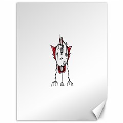 Alien Robot Hand Draw Illustration Canvas 36  X 48  (unframed) by dflcprints