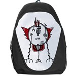 Alien Robot Hand Draw Illustration Backpack Bag Front