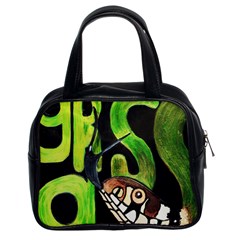 Grass Snake Classic Handbag (two Sides)