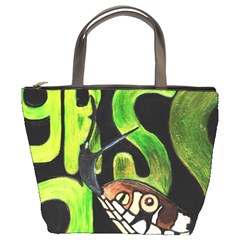 Grass Snake Bucket Handbag by JUNEIPER07