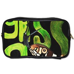 Grass Snake Travel Toiletry Bag (one Side) by JUNEIPER07