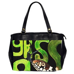 Grass Snake Oversize Office Handbag (two Sides)