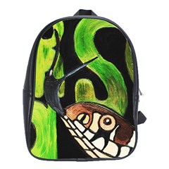 Grass Snake School Bag (xl) by JUNEIPER07