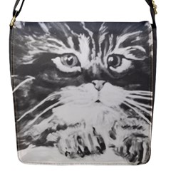 Kitten Flap Closure Messenger Bag (small) by JUNEIPER07