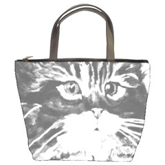 Kitten Bag Bucket Handbag by JUNEIPER07