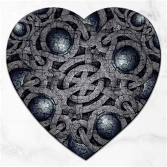 Mystic Arabesque Jigsaw Puzzle (heart) by dflcprints