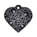 Mystic Arabesque Dog Tag Heart (One Sided)  Front