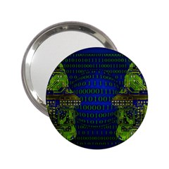 Binary Communication Handbag Mirror (2 25 ) by StuffOrSomething