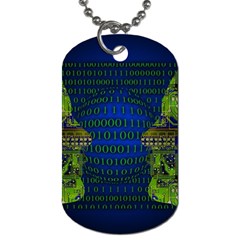 Binary Communication Dog Tag (one Sided) by StuffOrSomething