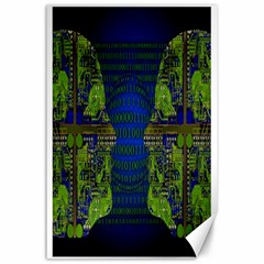 Binary Communication Canvas 24  X 36  (unframed)