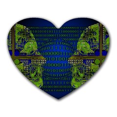 Binary Communication Mouse Pad (heart)