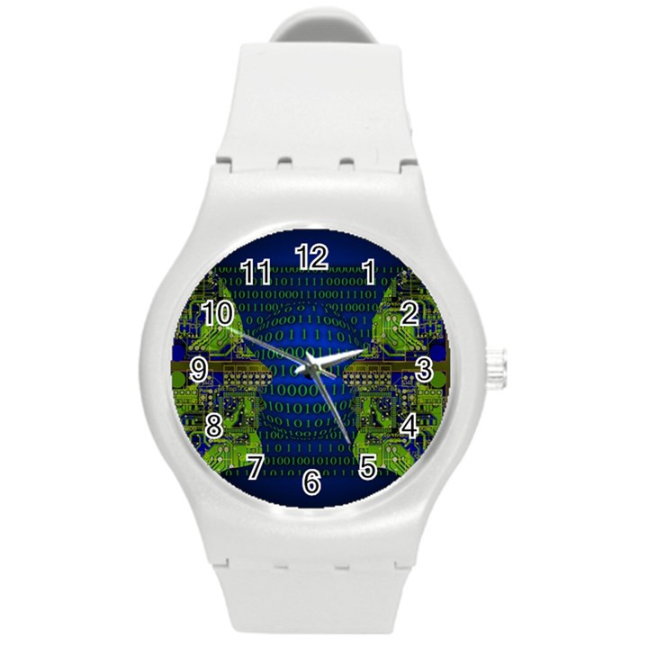 Binary Communication Plastic Sport Watch (Medium)