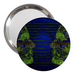 Binary Communication 3  Handbag Mirror by StuffOrSomething