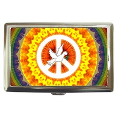 Psychedelic Peace Dove Mandala Cigarette Money Case by StuffOrSomething