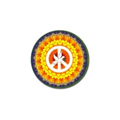 Psychedelic Peace Dove Mandala Golf Ball Marker 4 Pack by StuffOrSomething