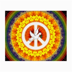 Psychedelic Peace Dove Mandala Glasses Cloth (small) by StuffOrSomething