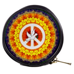 Psychedelic Peace Dove Mandala Mini Makeup Case by StuffOrSomething