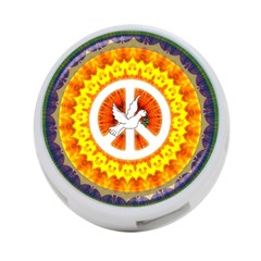 Psychedelic Peace Dove Mandala 4-port Usb Hub (one Side) by StuffOrSomething