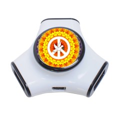 Psychedelic Peace Dove Mandala 3 Port Usb Hub by StuffOrSomething