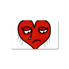 Sad Heart Magnet (name Card) by dflcprints