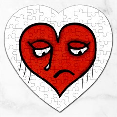 Sad Heart Jigsaw Puzzle (heart) by dflcprints