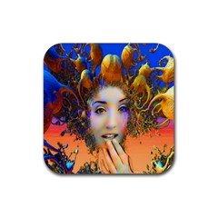 Organic Medusa Drink Coaster (square) by icarusismartdesigns