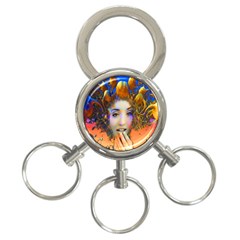 Organic Medusa 3-ring Key Chain by icarusismartdesigns