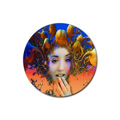 Organic Medusa Drink Coasters 4 Pack (round) by icarusismartdesigns